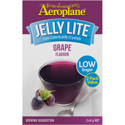 Aeroplane Jelly Lite Grape Flavour Low Calorie Jelly Crystals 2x9g