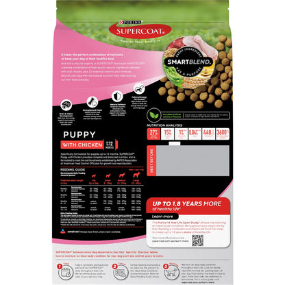 Supercoat Puppy With Chicken Dry Dog Food 2.6kg