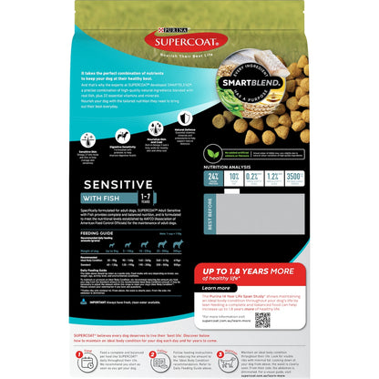 Supercoat Adult Sensitive Dry Dog Food 2.6kg