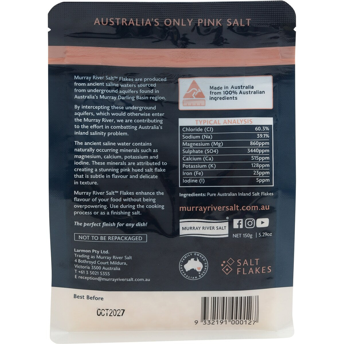 Murray River Salt Flakes 150g