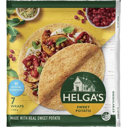 Helgas Sweet Potato Wraps 7 Pack