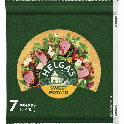 Helgas Sweet Potato Wraps 7 Pack