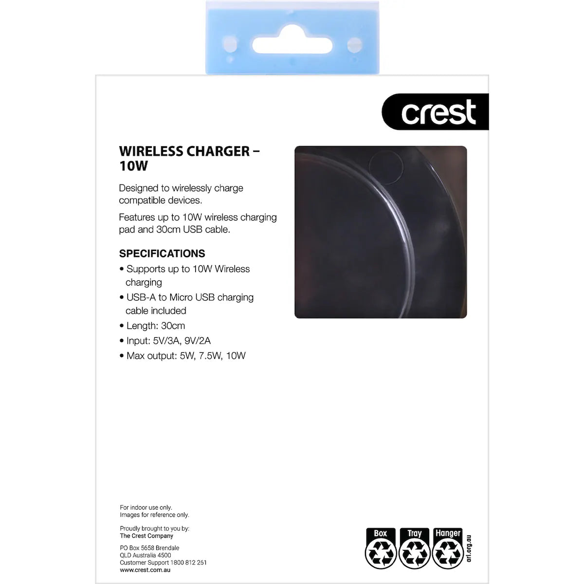 Crest Wireless Charger 10w Each