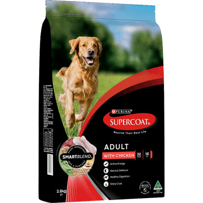 Supercoat Adult Chicken Dry Dog Food 2.8kg