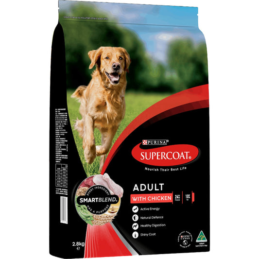 Supercoat Adult Chicken Dry Dog Food 2.8kg