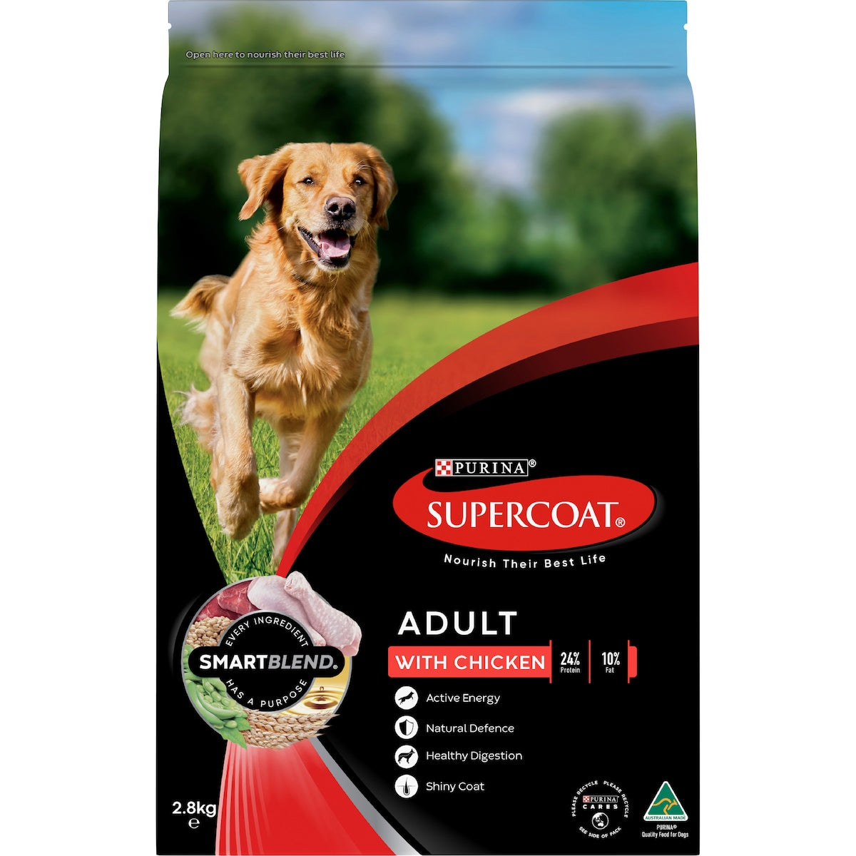 Supercoat Adult Chicken Dry Dog Food 2.8kg