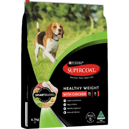 Supercoat Adult Healthy Weight Chicken Dry Dog Food 6.7kg