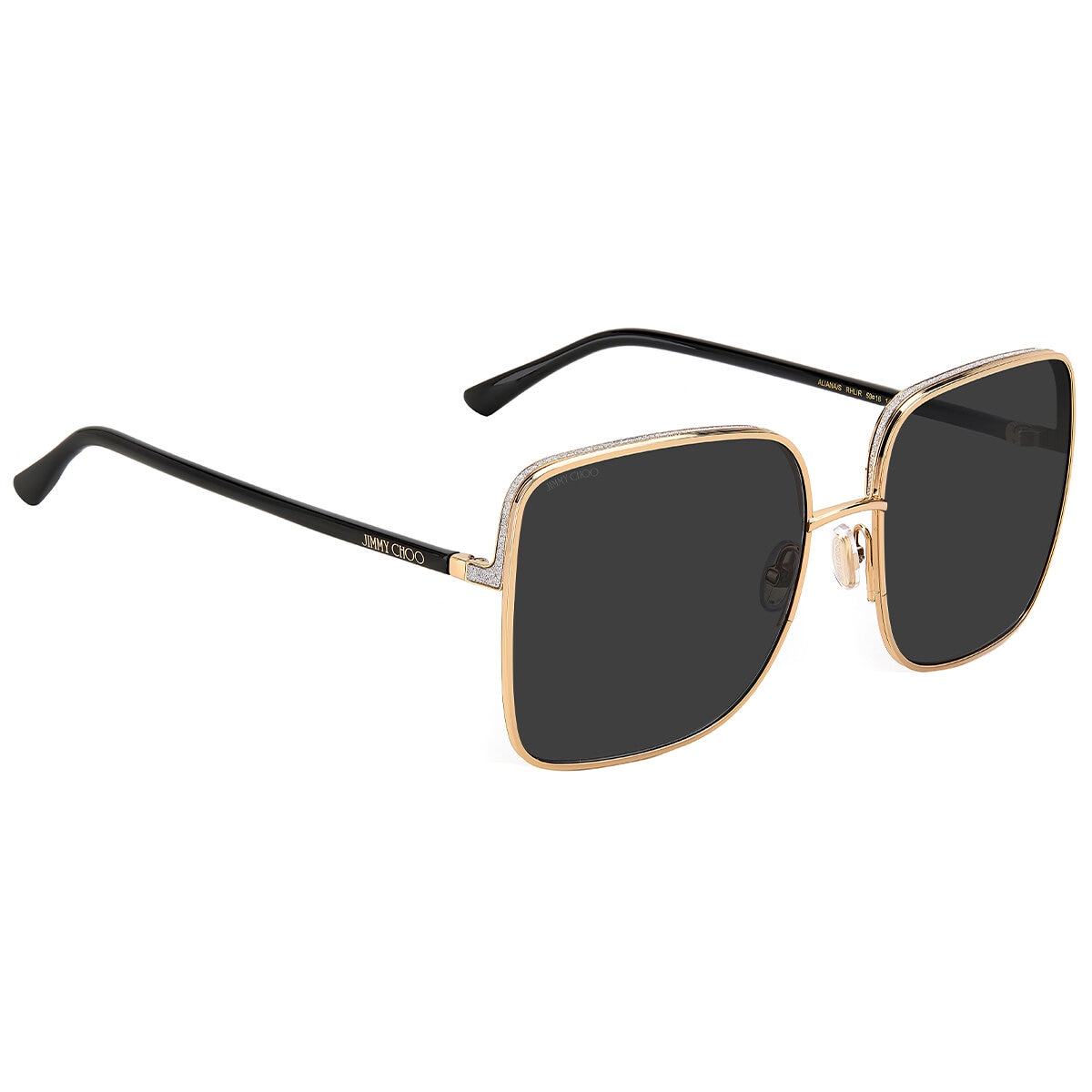 Jimmy Choo Aliana/S Women's Sunglasses Gold Black