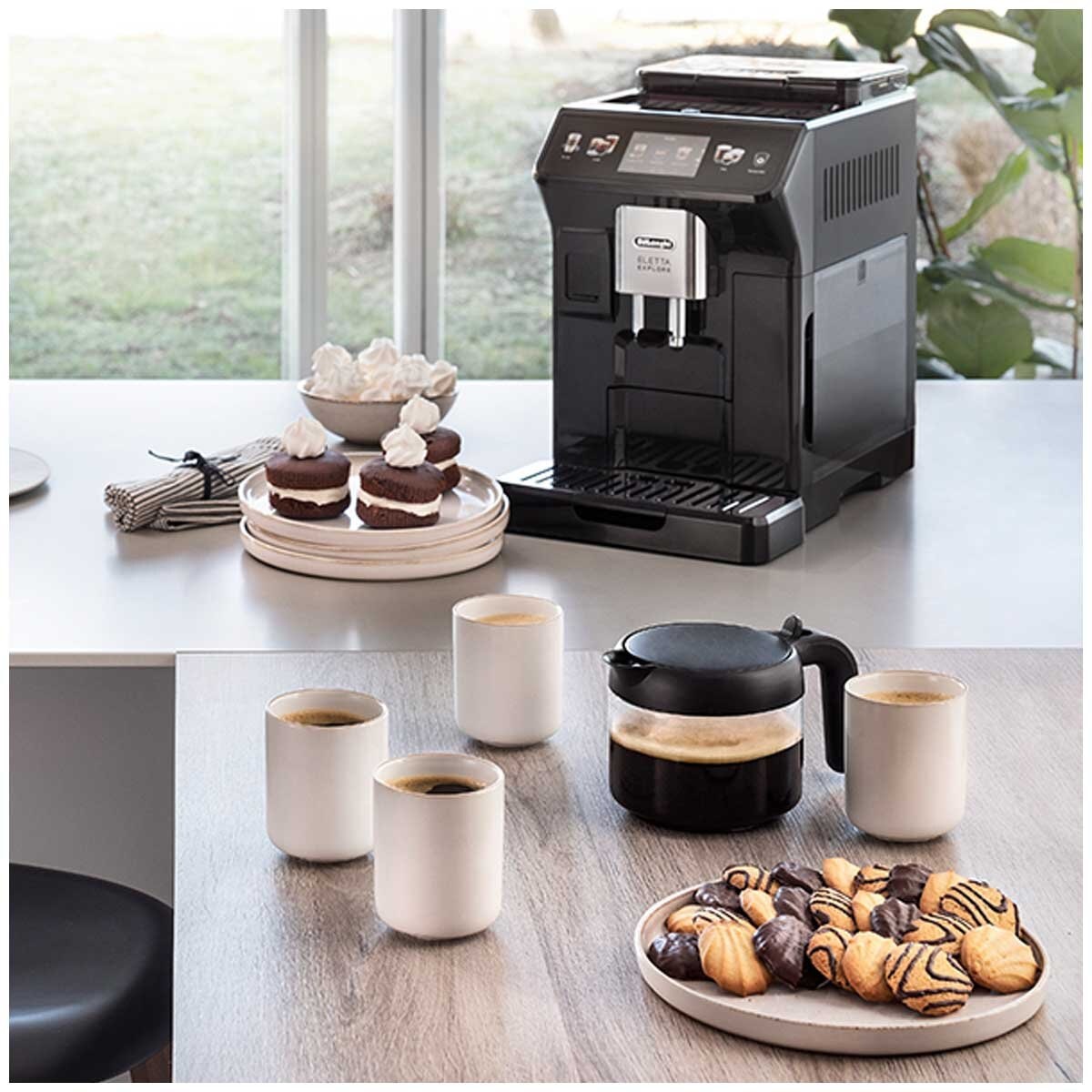 De'Longhi Eletta Explore Automatic Coffee Machine ECAM45055G Grey 1.8L 1450W