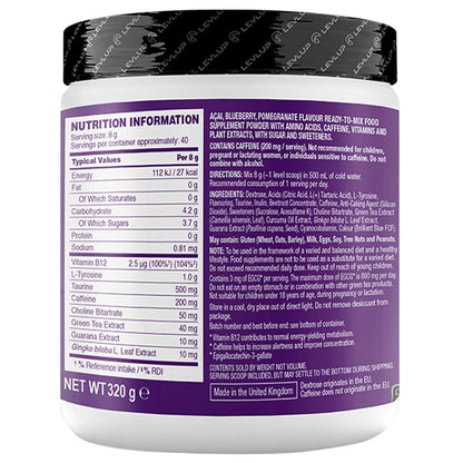 LevLUp Gaming Booster Galaxy Edition Açai Blueberry Pomegranate 2 x 320g
