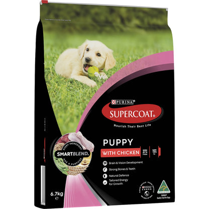Supercoat Puppy Chicken Dry Dog Food 6.7kg
