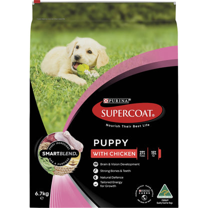 Supercoat Puppy Chicken Dry Dog Food 6.7kg