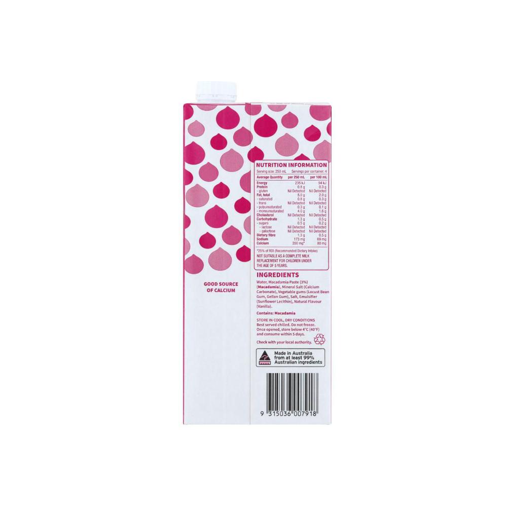 Suncoast Gold Macadamia Unsweetened Long Life Milk 1l - 1L