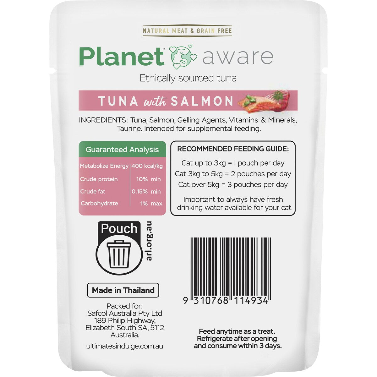 Ultimates Indulge Planet Friendly Tuna With Salmon 85g