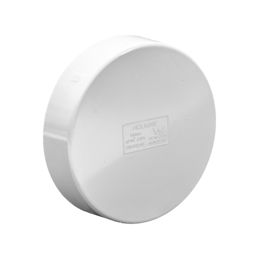 Holman PVC DWV Push On Cap - 100mm