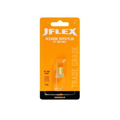 Jflex Hexagon Plug - 1/4" BSP Male