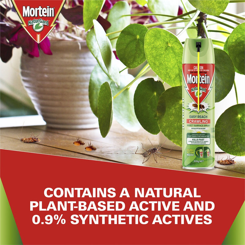 Mortein Naturgard Easy Reach Crawling Insect Spray 320g