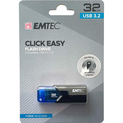 Emtec Click Easy Flash Drive 32gb Usb 3.2 Each