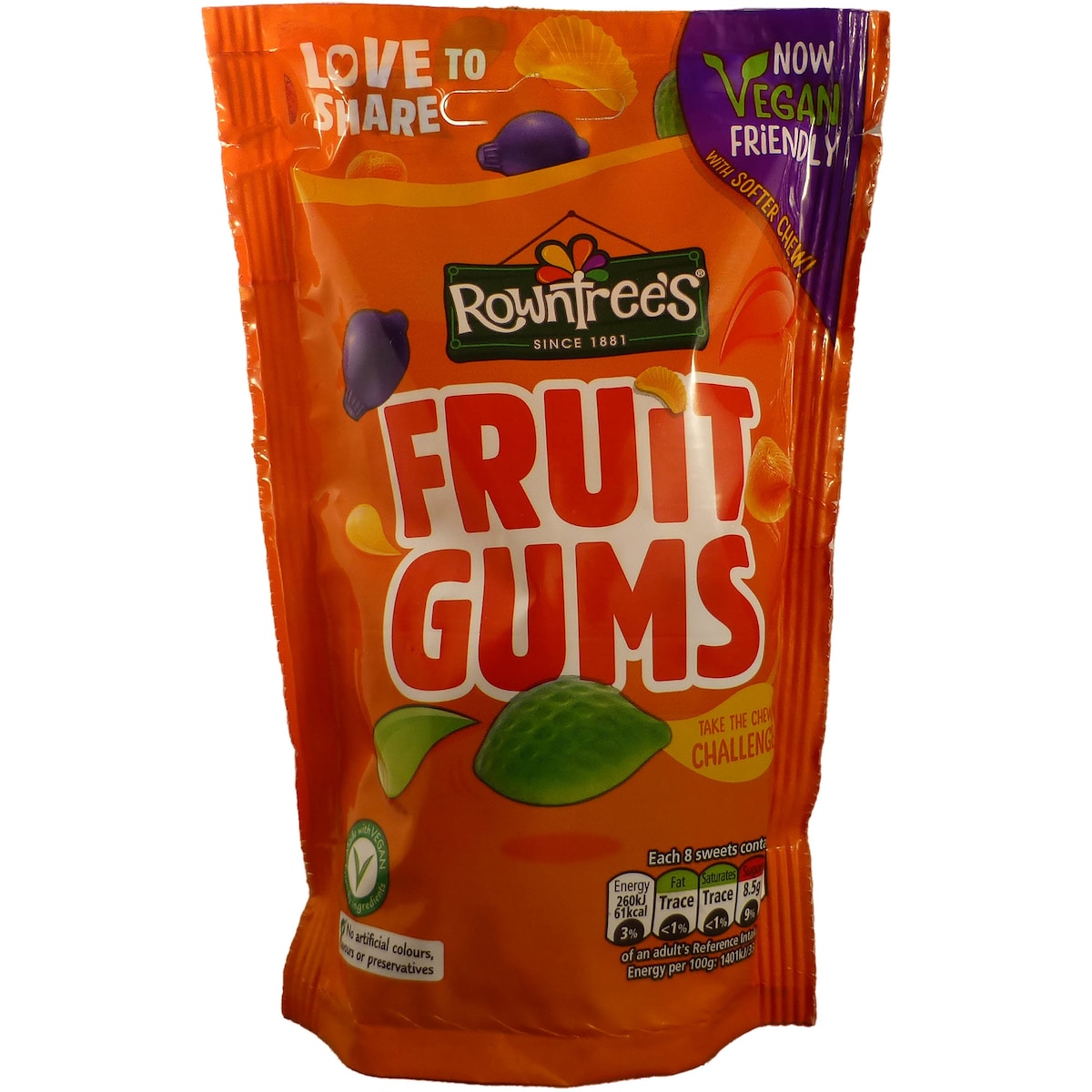 Rowntrees Fruit Gums Bag 150g