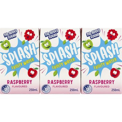 Splash Fruity Water Raspberry Flavour 250ml x 6 Pack