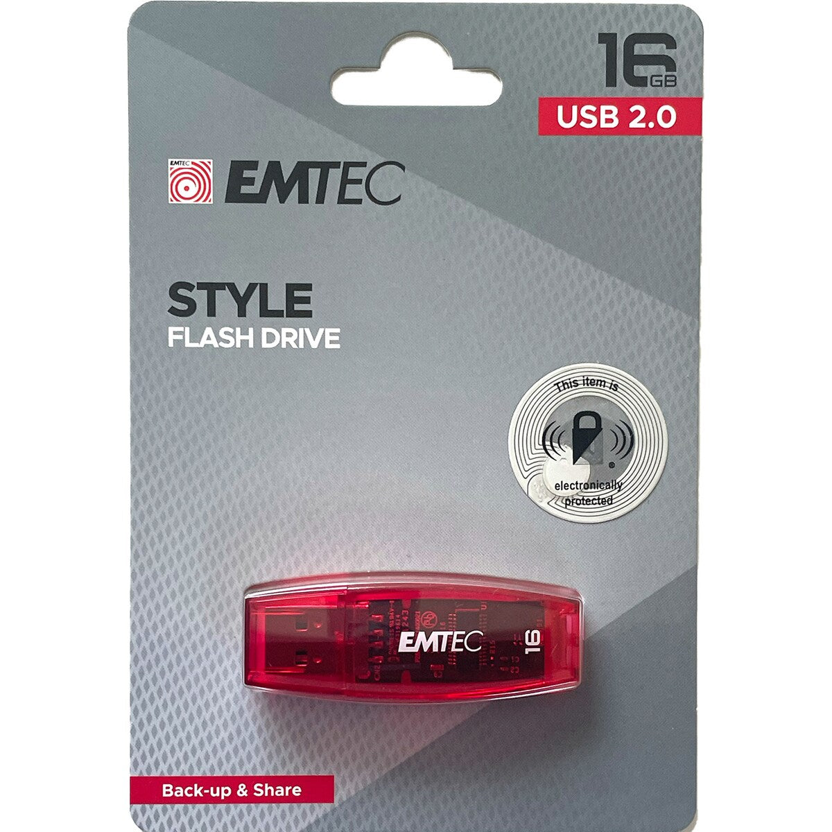 Emtec Style Flash Drive 16gb Usb 2.0 Each