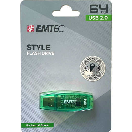 Emtec Style Flash Drive 64gb Usb 2.0 1 Pack