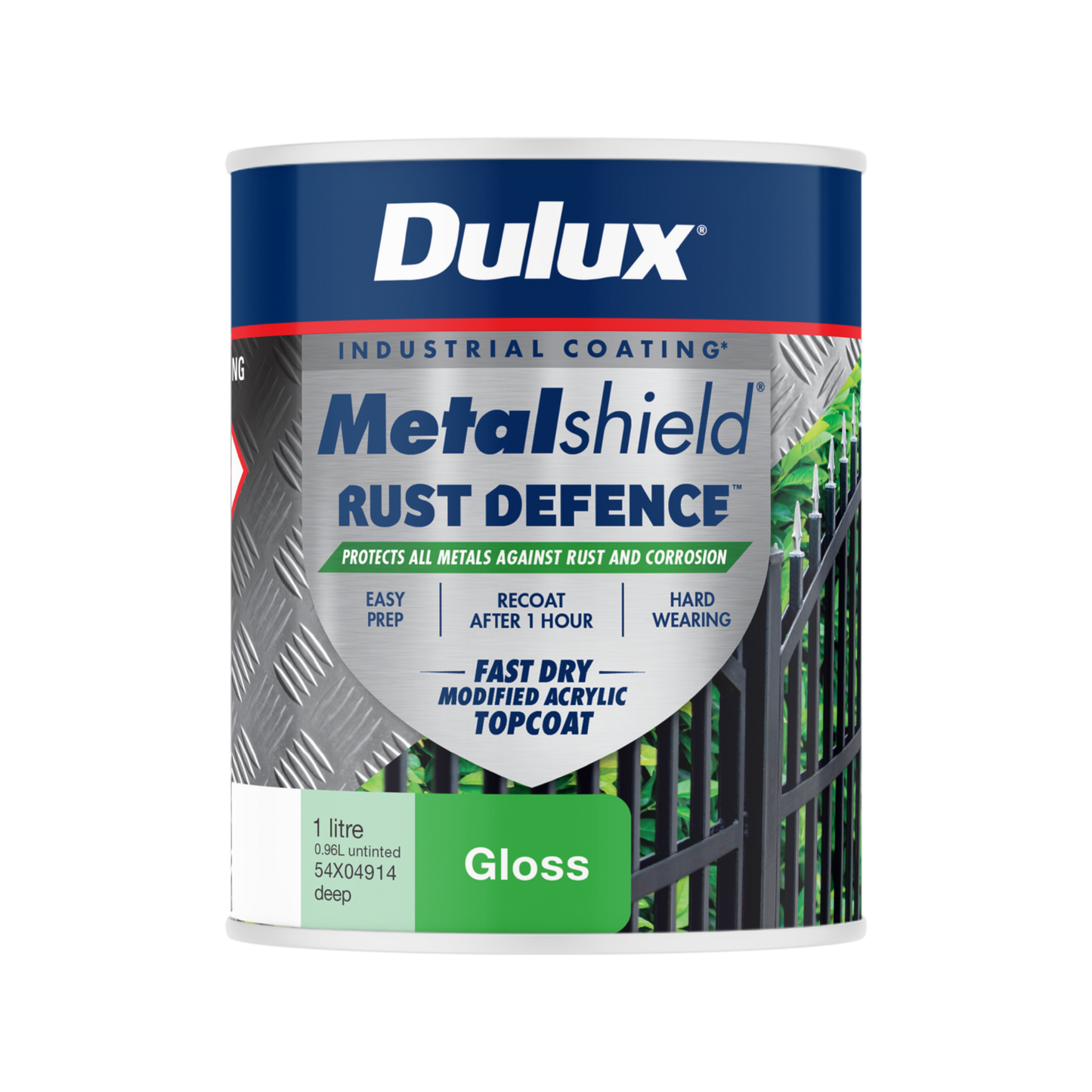 Dulux Metalshield Rust Defence - 1L - Deep Base Gloss