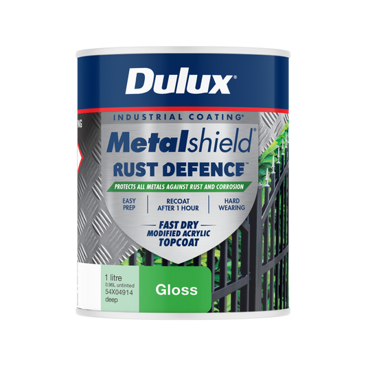 Dulux Metalshield Rust Defence - 1L - Deep Base Gloss