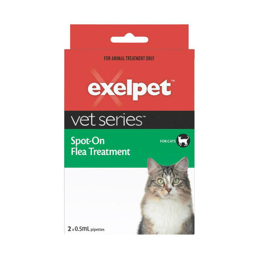 Exelpet Vet Series Spot On Flea Treatment Cat Kitten - 2 Pack