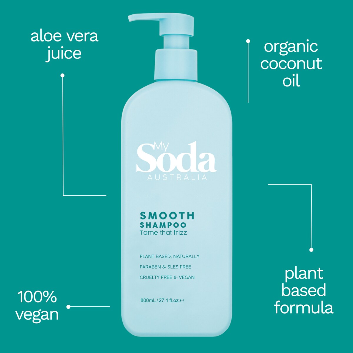 My Soda Smooth Shampoo 800ml