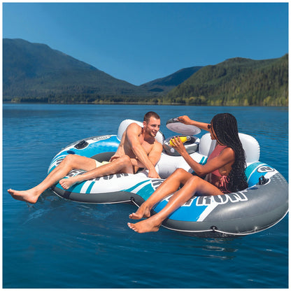 Intex Blue Rapid River Run 2 Inflatable Lounge 2.43 x 1.57M