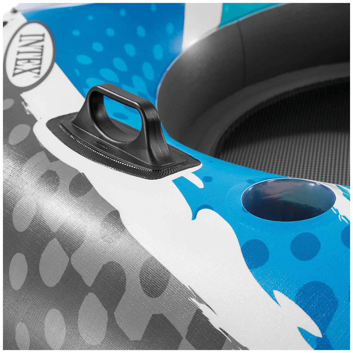 Intex Blue Rapid River Run 2 Inflatable Lounge 2.43 x 1.57M