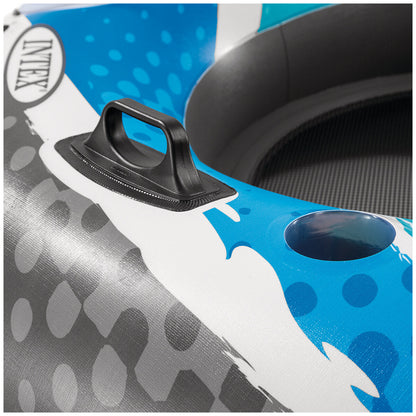 Intex Blue Rapid River Run 2 Inflatable Lounge 2.43 x 1.57M