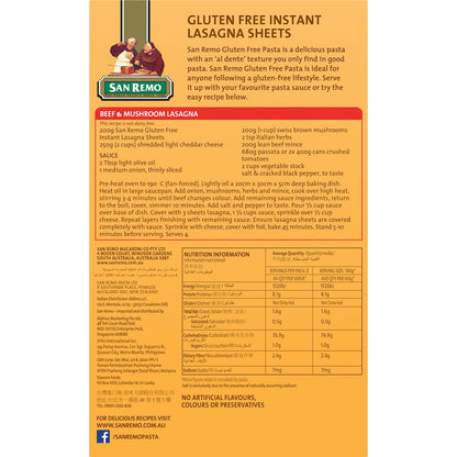 San Remo Gluten Free Lasagne 200g