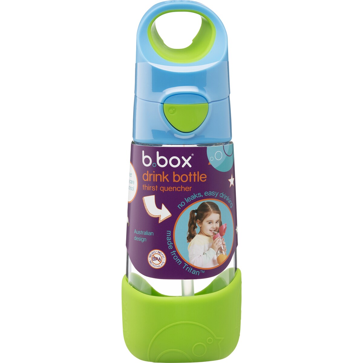 B.box Tritan Drink Bottle Assorted 450ml Each