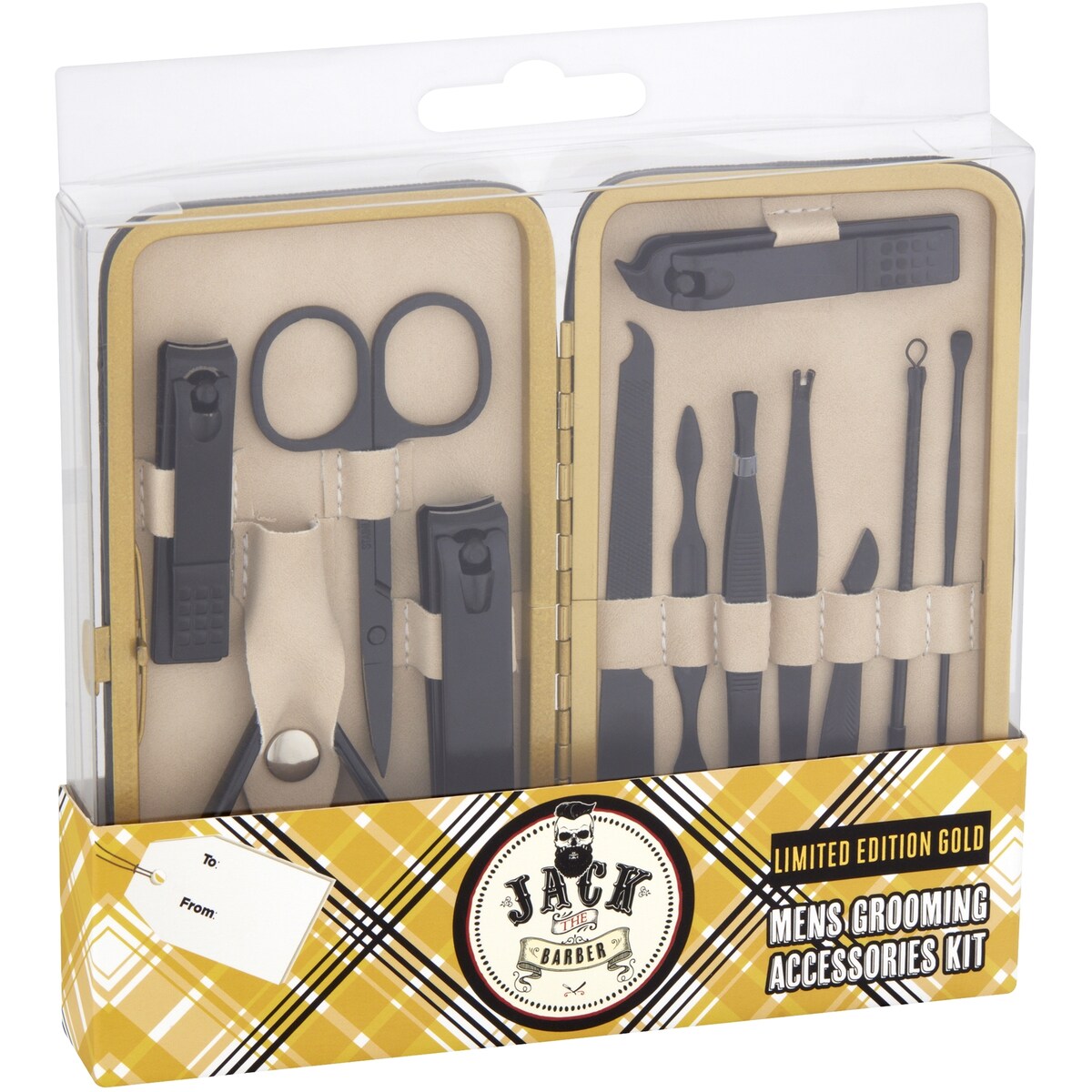Jack The Barber Grooming Kit 12 Pieces Limited Edition Gold Each