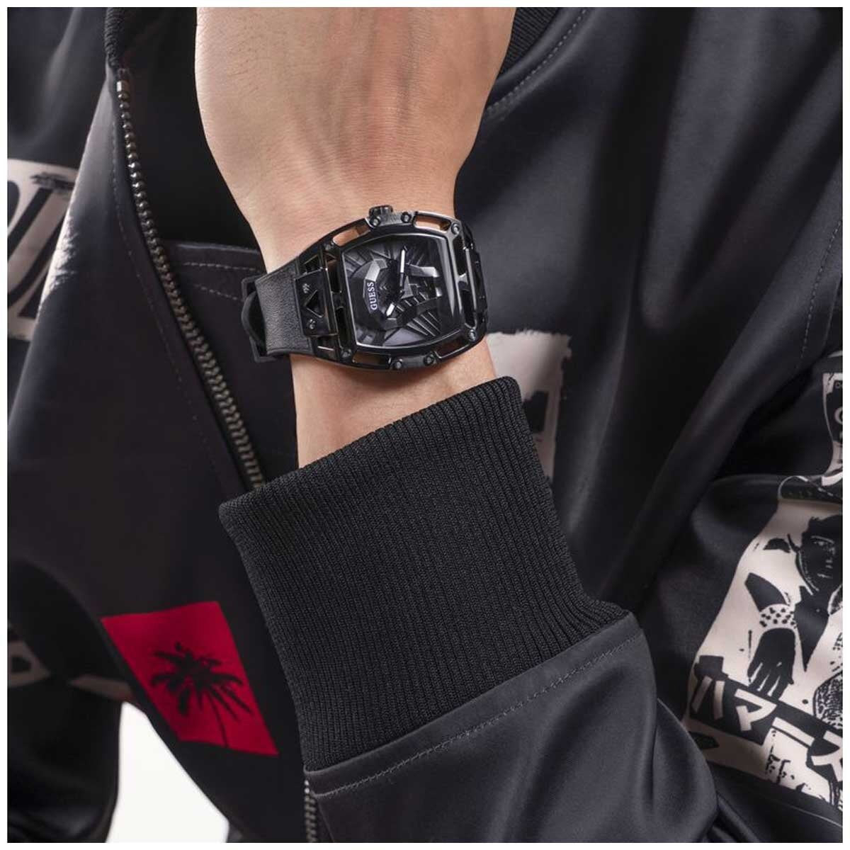 GUESS Legend Black Silicone Men's Watch GW0500G2