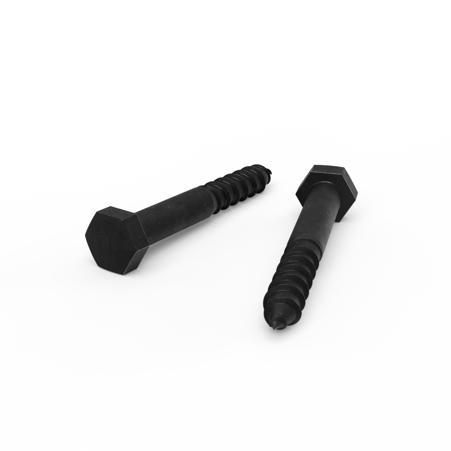 Zenith Coach Screws - M10 x 75mm - Black