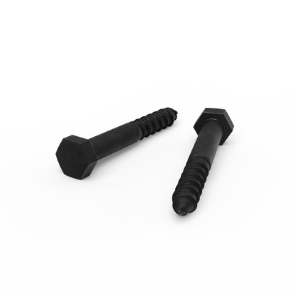 Zenith Coach Screws - M10 x 75mm - Black
