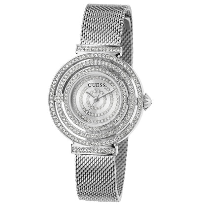 GUESS Dream Silver Crystal Mesh Women's Watch GW0550L1
