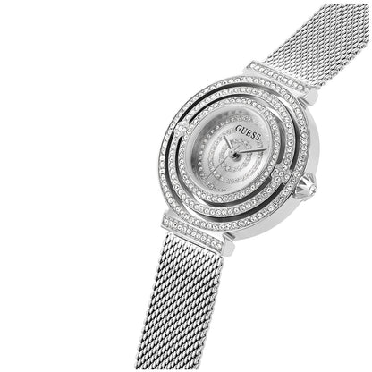 GUESS Dream Silver Crystal Mesh Women's Watch GW0550L1