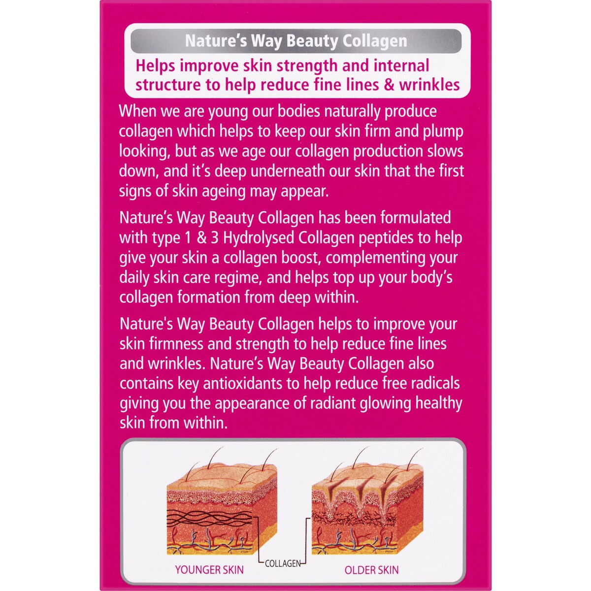 Natures Way Beauty Collagen Tablets 120 pack