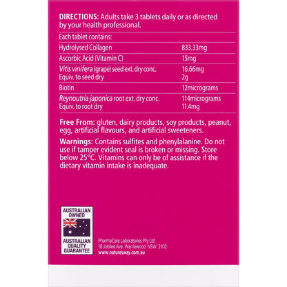 Natures Way Beauty Collagen Tablets 120 pack