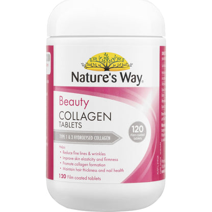 Natures Way Beauty Collagen Tablets 120 pack