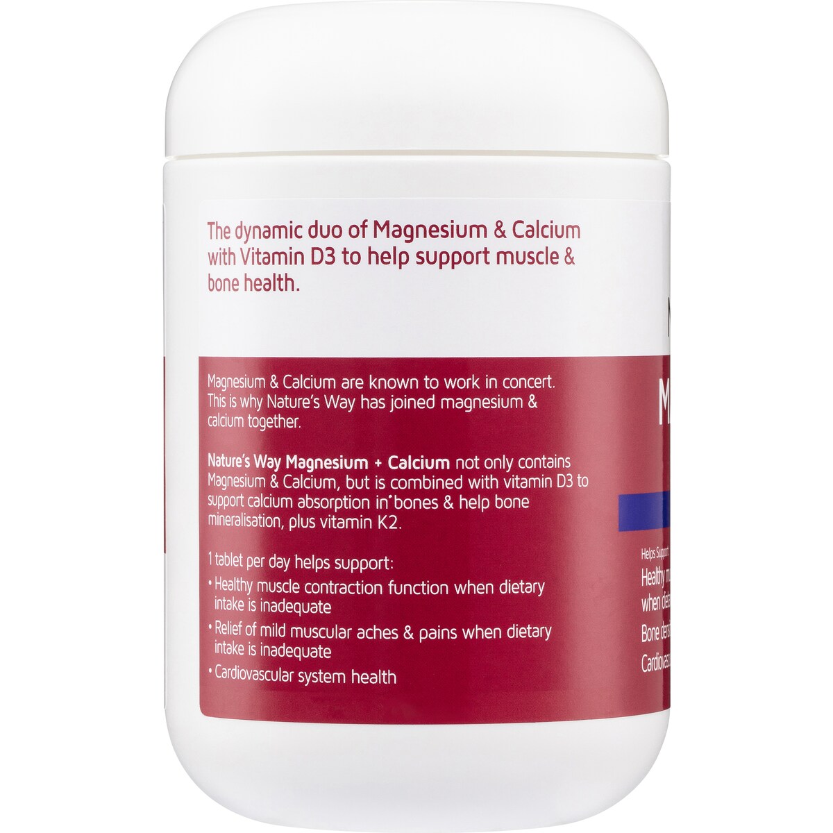 Nature's Way Magnesium + Calcium Muscle & Bones 150 pack