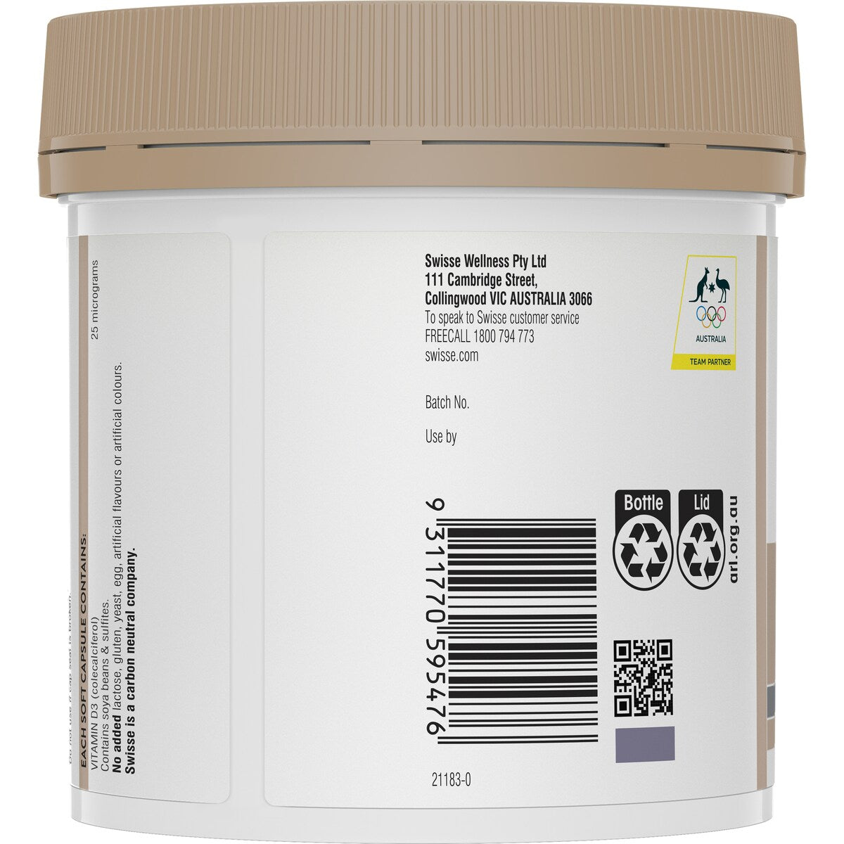Swisse Ultiboost Vitamin d Capsules For Bone And Muscle Health 400 Pack