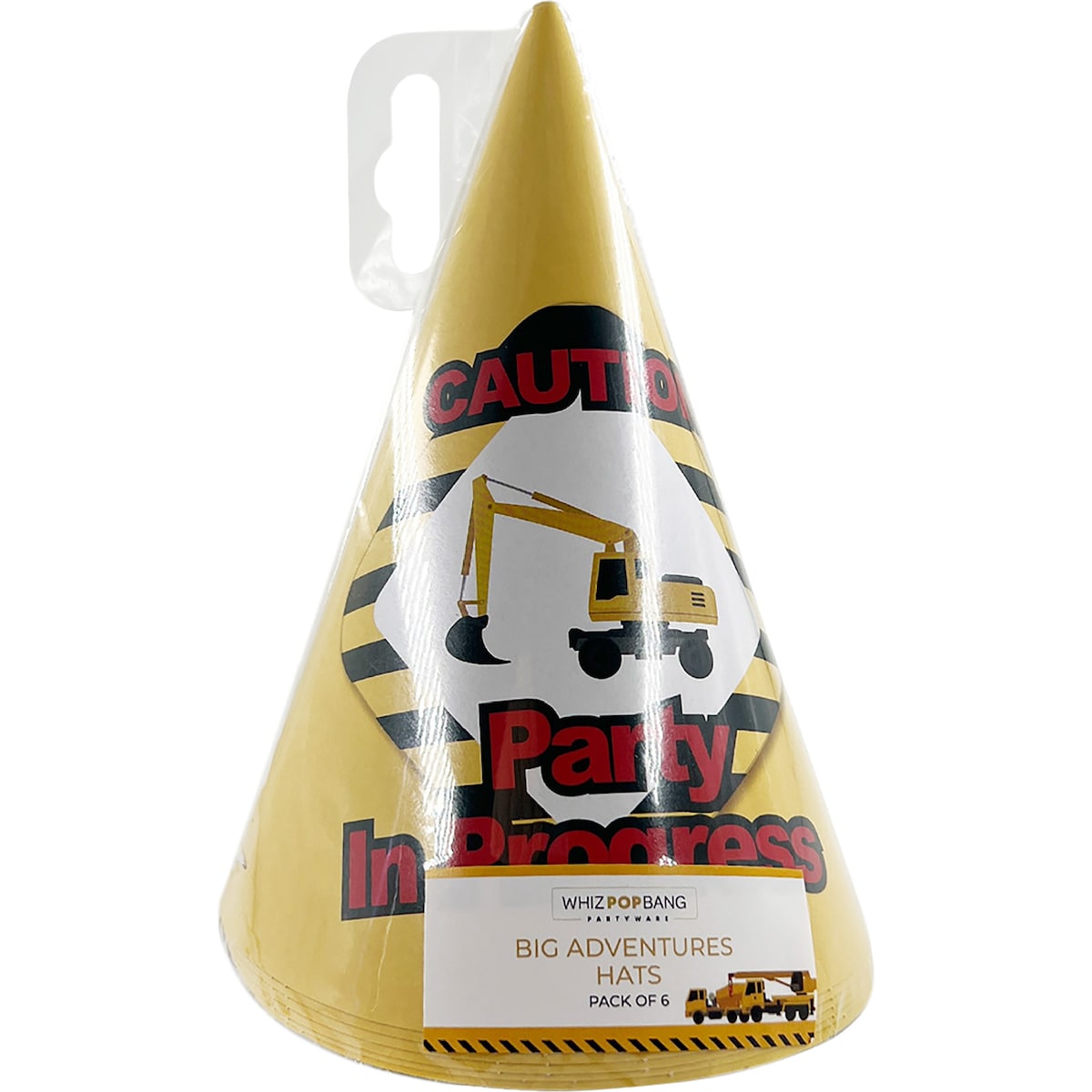 Whiz Pop Bang Jungle Party Hats 6 Pack