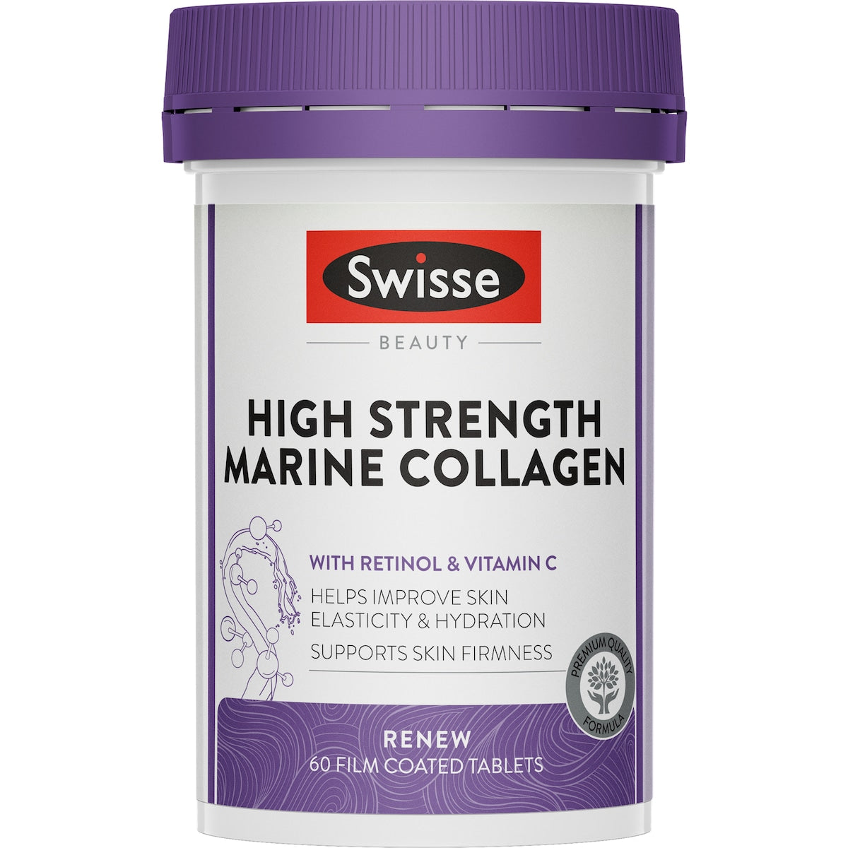 Swisse Beauty High Strength Marine Collagen Tablets For Skin 60 Pack