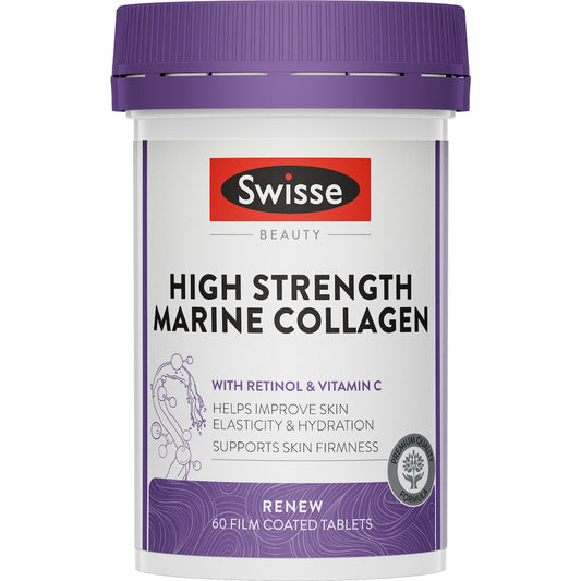 Swisse Beauty High Strength Marine Collagen Tablets For Skin 60 Pack