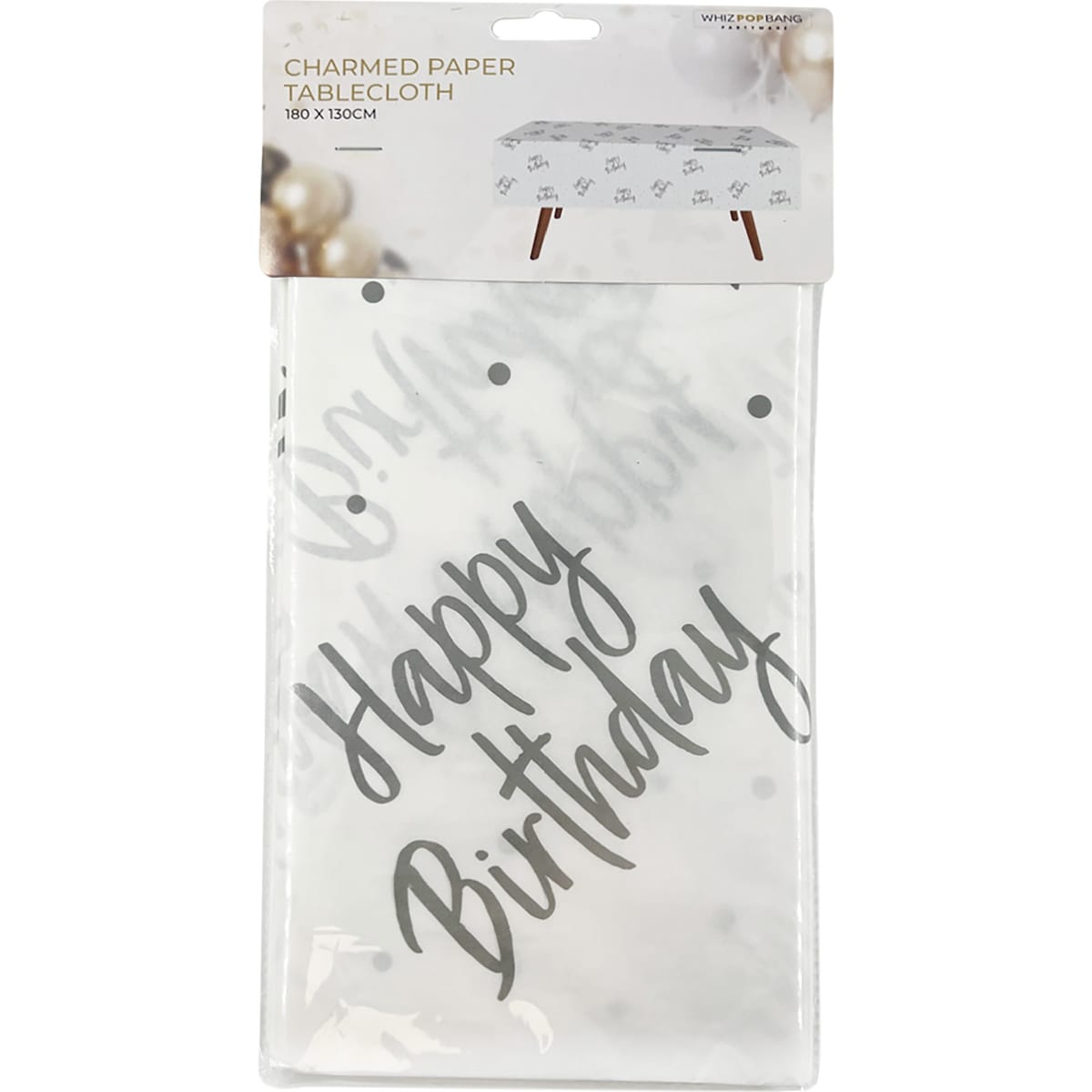 Whiz Pop Bang Charmed Paper Tablecloth Each